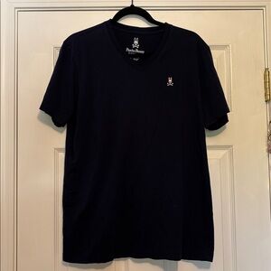 Psycho Bunny Navy V-Neck Tee